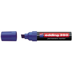 Marker permanent 390 4-12mm, deblji, kosi vrh Edding plava