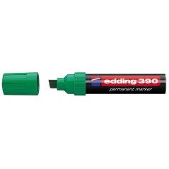 Marker permanent 390 4-12mm, deblji, kosi vrh Edding zelena
