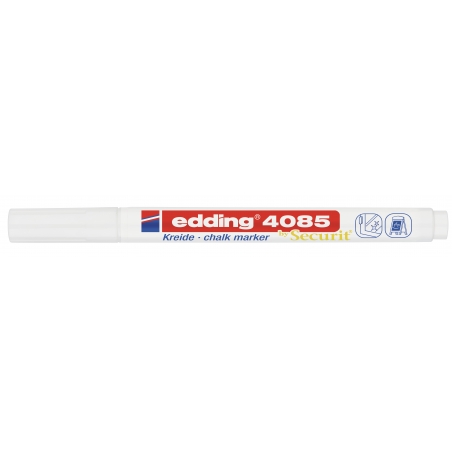 Marker za staklo CHALK MARKER E-4085 1-2mm standard Edding bela