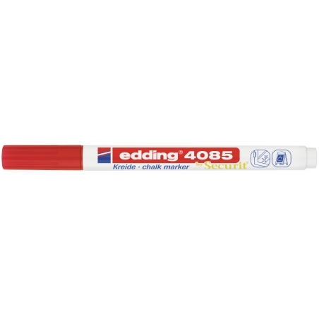 Marker za staklo CHALK MARKER E-4085 1-2mm standard Edding crvena