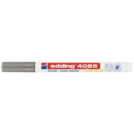 Marker za staklo CHALK MARKER E-4085 1-2mm standard Edding srebrna
