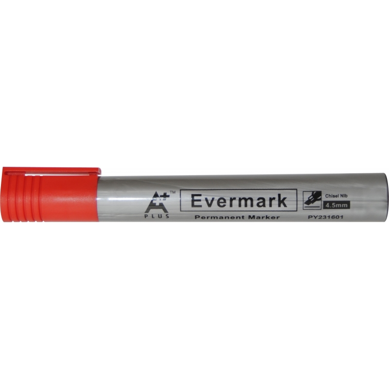 Permanent marker sa klipsom PY231601 kosi vrh, 4,5 mm A Plus crvena