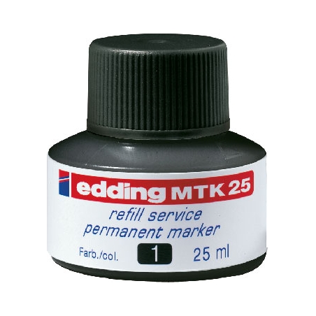 Refil za permanent markere E-MTK 25, 25ml Edding crna