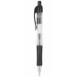 Gel roler GP110202 sa push mehanizmom 0,7 mm, gumeni grip A Plus crna