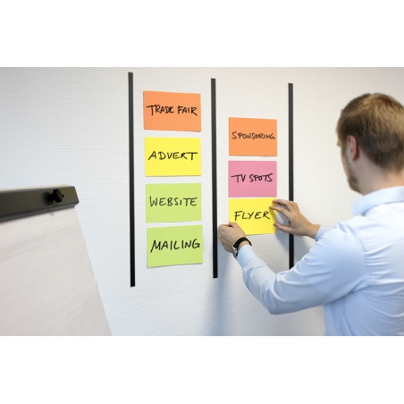 Samolepljivi blok za sastanke 200x150mm, 4x50 listova, brillant mix Info Notes