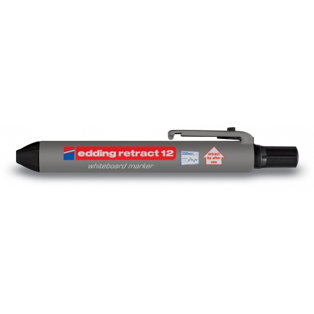 Marker za belu tablu E-12 Retract 1,5-3mm Edding crna