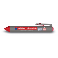 Marker za belu tablu E-12 Retract 1,5-3mm Edding crvena