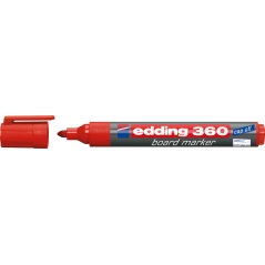 Marker za belu tablu 360 1,5-3mm, zaobljeni Edding crvena