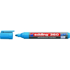 Marker za belu tablu 360 1,5-3mm, zaobljeni Edding svetlo plava