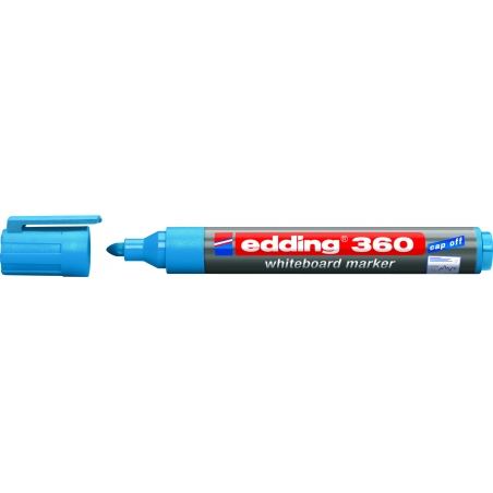 Marker za belu tablu 360 1,5-3mm, zaobljeni Edding svetlo plava