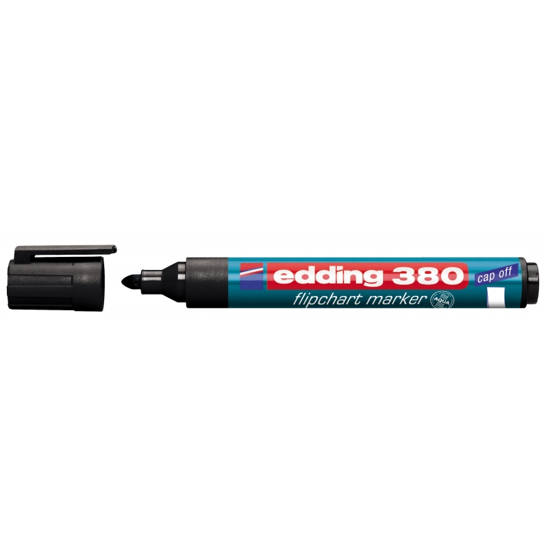 Flipchart marker 380 1,5-3mm, zaobljeni Edding crna