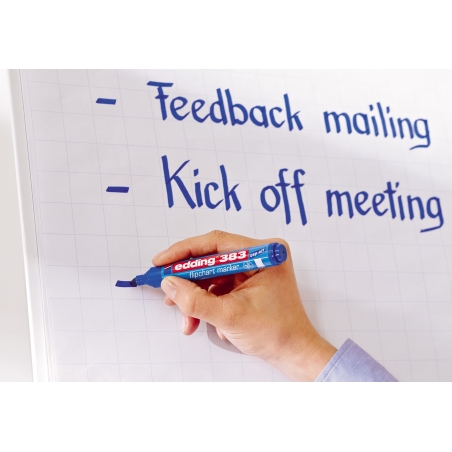 Flipchart marker 383 1-5mm, kosi vrh Edding plava