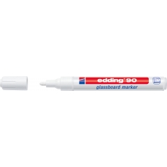 Marker za staklenu tablu E-90 2-3mm, zaobljeni Edding bela