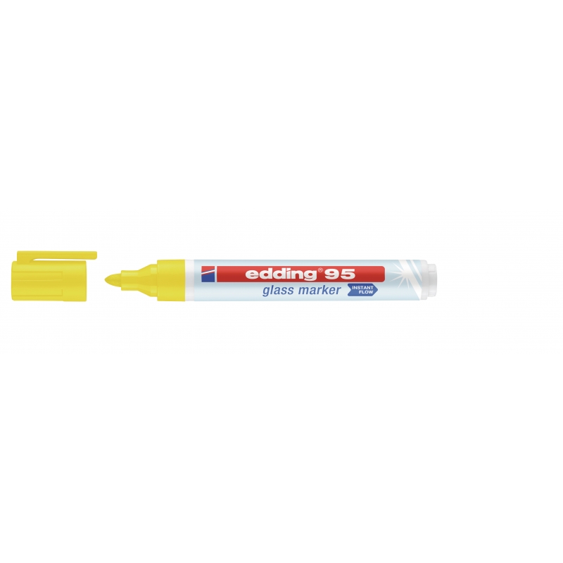 Marker za staklenu tablu E-95 1,5-3mm, zaobljeni Edding žuta