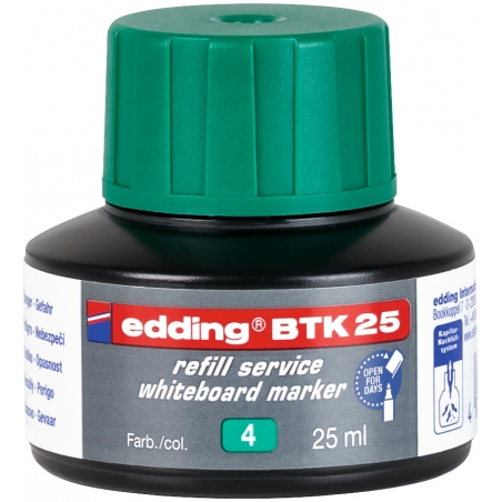 Refil za marker za belu tablu BTK 25, 25ml Edding zelena