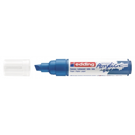 Akrilni marker E-5000 broad 5-10mm kosi vrh Edding plava