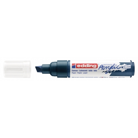 Akrilni marker E-5000 broad 5-10mm kosi vrh Edding tamno plava