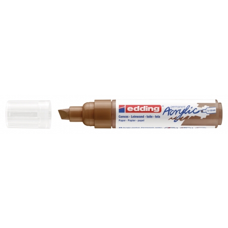 Akrilni marker E-5000 broad 5-10mm kosi vrh Edding braon