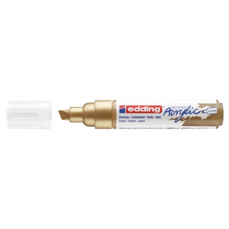 Akrilni marker E-5000 broad 5-10mm kosi vrh Edding zlatna