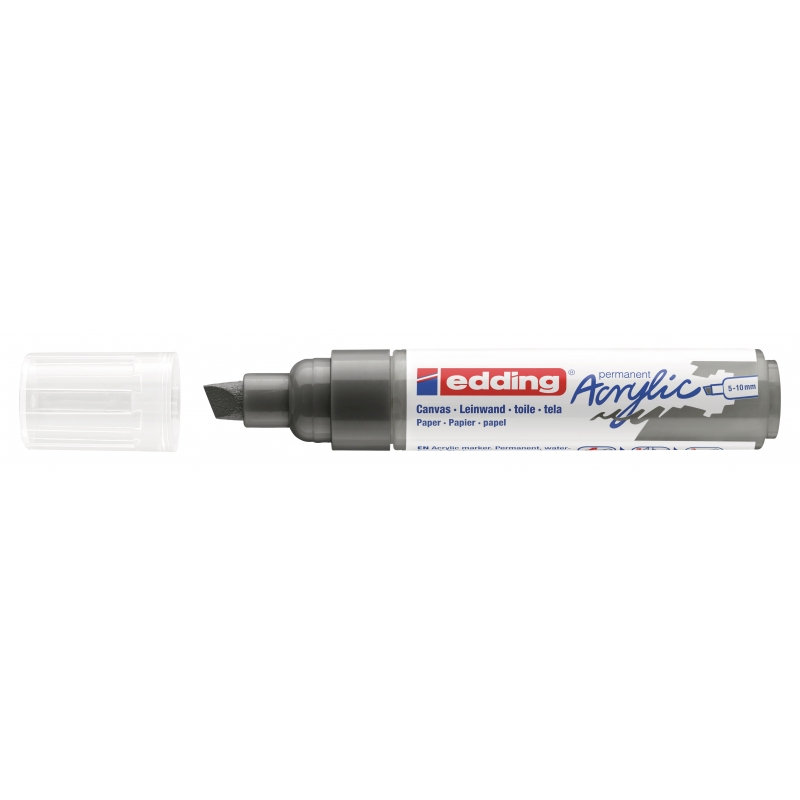 Akrilni marker E-5000 broad 5-10mm kosi vrh Edding antracit