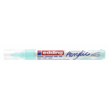 Akrilni marker E-5100 medium 2-3mm obli vrh Edding svetlo plava