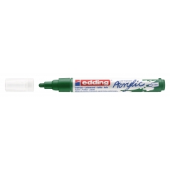 Akrilni marker E-5100 medium 2-3mm obli vrh Edding zelena