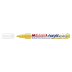 Akrilni marker E-5100 medium 2-3mm obli vrh Edding žuta
