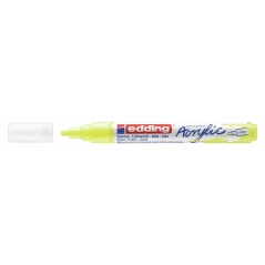 Akrilni marker E-5100 medium 2-3mm obli vrh Edding neon žuta
