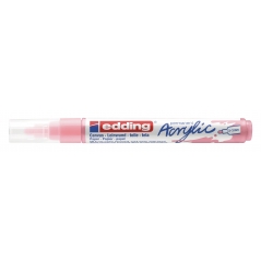 Akrilni marker E-5100 medium 2-3mm obli vrh Edding nežno roze