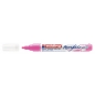 Akrilni marker E-5100 medium 2-3mm obli vrh Edding neon roze