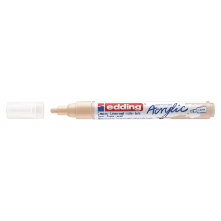Akrilni marker E-5100 medium 2-3mm obli vrh Edding oker