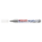 Akrilni marker E-5100 medium 2-3mm obli vrh Edding srebrna