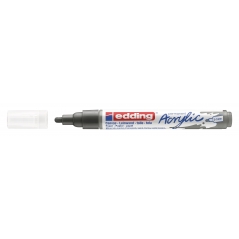 Akrilni marker E-5100 medium 2-3mm obli vrh Edding antracit