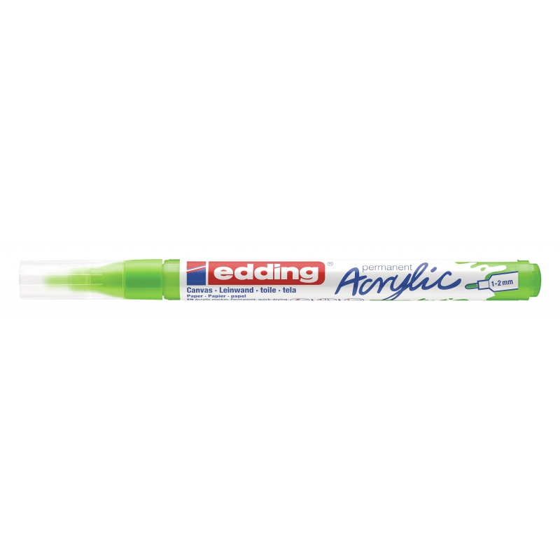 Akrilni marker E-5300 fine 1-2mm obli vrh Edding limun zelena