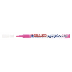 Akrilni marker E-5300 fine 1-2mm obli vrh Edding neon roze