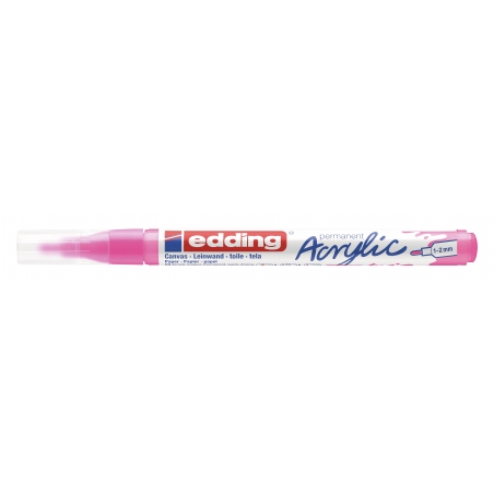 Akrilni marker E-5300 fine 1-2mm obli vrh Edding neon roze