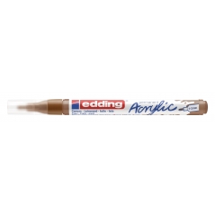 Akrilni marker E-5300 fine 1-2mm obli vrh Edding braon