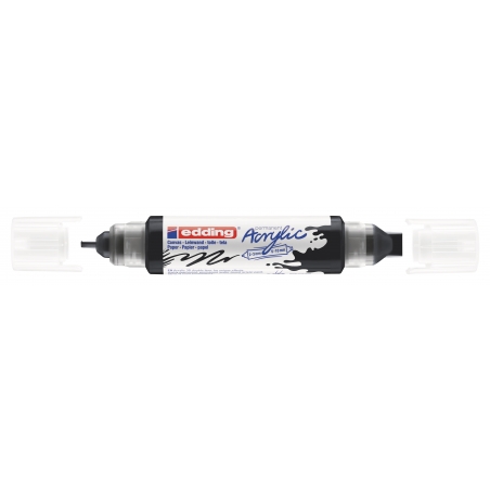 Akrilni marker E-5400 double-liner sa dva vrha Edding crna