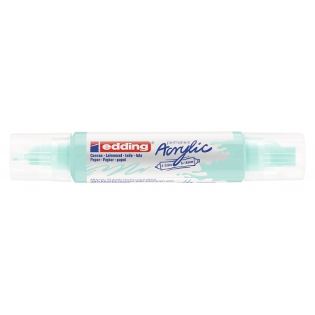 Akrilni marker E-5400 double-liner sa dva vrha Edding svetlo plava