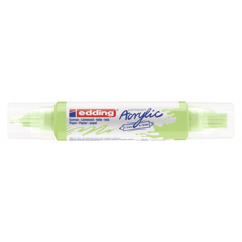 Akrilni marker E-5400 double-liner sa dva vrha Edding pastelno zelena