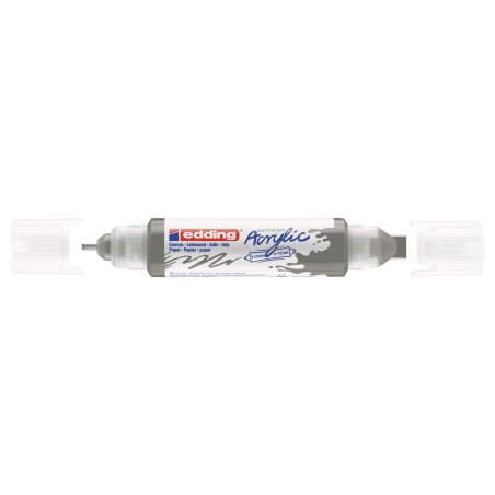 Akrilni marker E-5400 double-liner sa dva vrha Edding antracit