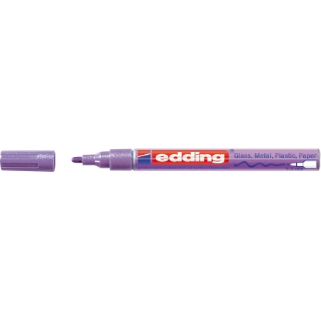 Paint marker E-751 1-2mm, metallic Edding ljubičasta