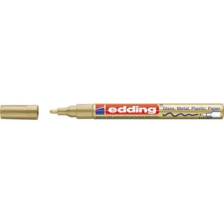 Paint marker E-751 1-2mm Edding zlatna