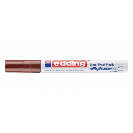 Paint marker E-750 2-4mm Edding braon