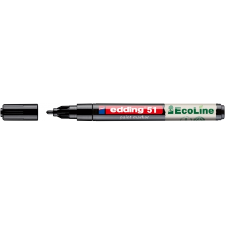 Paint marker E-51 Ecoline 1-2mm, na vodenoj bazi Edding crna