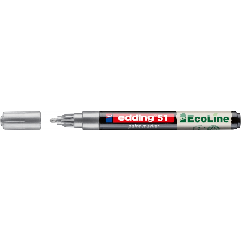 Paint marker E-51 Ecoline 1-2mm Edding srebrna
