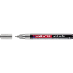 Paint marker E-791 1-2mm Edding srebrna