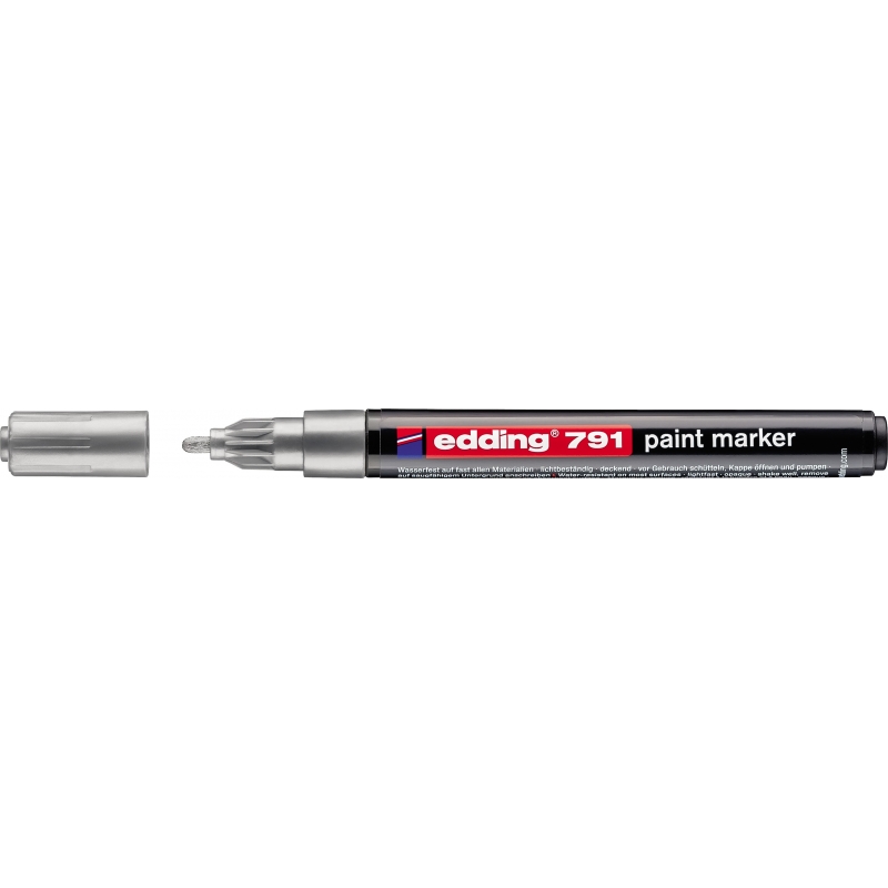 Paint marker E-791 1-2mm Edding srebrna