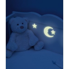 Stikeri  GLOW IN THE DARK MOON Herma