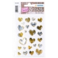 Stikeri CREATIVE HEARTS GOLD FOIL Herma